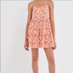 Urban Outfitters Hanna Pink Floral Mini Dress